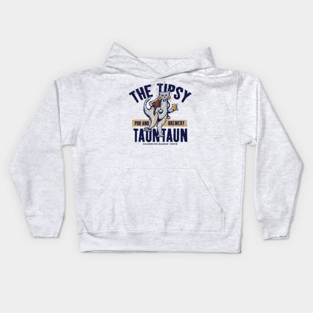 The Tipsy Tauntaun Kids Hoodie by MindsparkCreative